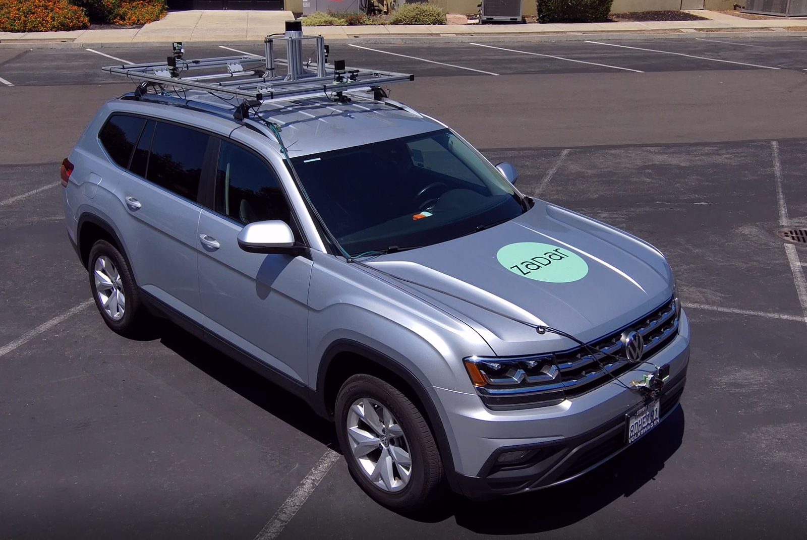 Zadar data-collection vehicle with roof sensor rack